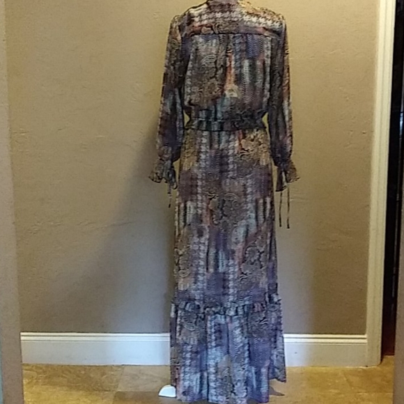 Hillary Scott LaBellum chiffon maxi dress, S - Picture 5 of 14